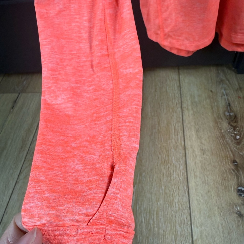 Nike Dri-Fit Quarter Zip Women's Heathered Orange Size Medium - Picture 3 of 11